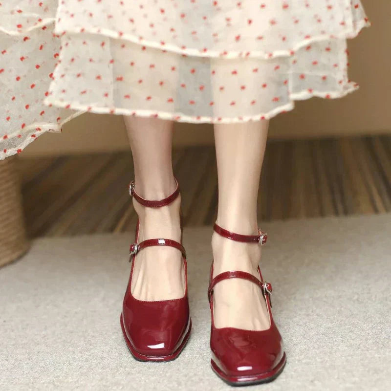 Elegante Knöchelriemen-Pumps